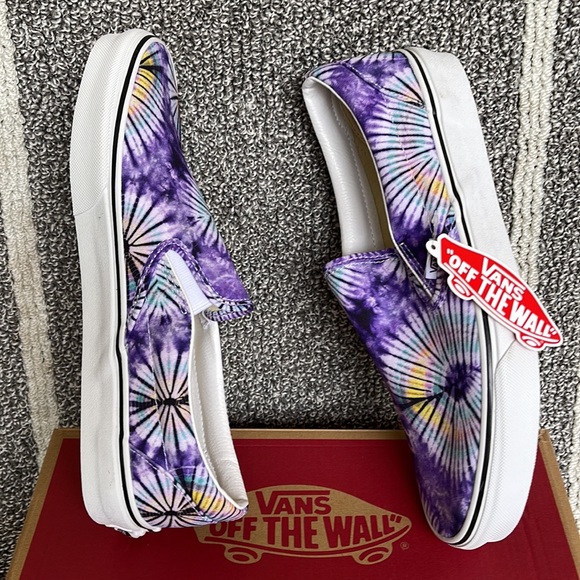 Vans Classic Slip-On New Age Purple Tie Dye MENS - Picture 12 of 16
